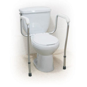 Drive Medical Toilet Safety Frame: Gray, 1 Count