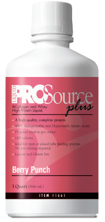 ProSource Plus Protein Supplement Berry Punch 32 oz Bottle Ready to Use - 1 Each 37060973