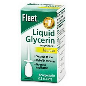Fleet Liquid Glycerin Suppositories Box of 4