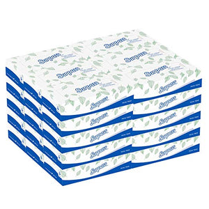 Surpass Facial Tissue: 30 Count, White, 8" x 8.4", 2-Ply