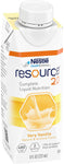 Resource 2.0 Oral Supplement, Very Vanilla Flavor, Ready to Use, 8 oz. Tetra Prism Cartons