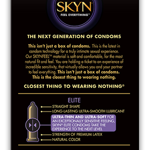 Lifestyles SKYN 27210 Feel Everything Elite, Box of 10 Condoms