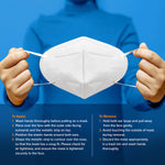RightCare KN95 Protective Face Mask, 99% Filter Efficiency, 5-Ply Mask 72718825