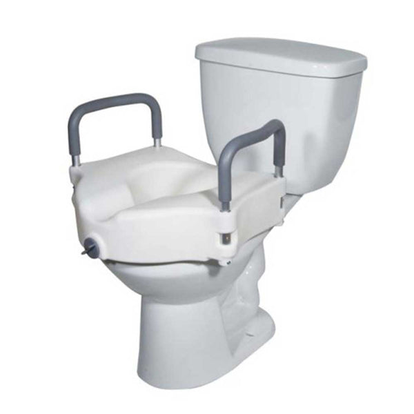 Elevated Raised Toilet Seat White