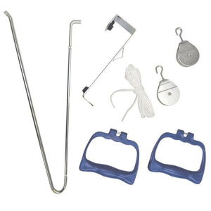 Briggs Healthcare/Mabis Exercise Pulley Set with Hardware: 2.13" W x 15.5" L x 7" H, 1 Count 66100868
