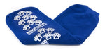 McKesson Terries Slipper Socks Bariatric Extra Wide Royal Blue Above the Ankle 1 Pair