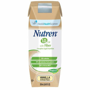 Nutren 1.0 Fiber Complete with Prebio1 Vanilla Flavor 250mL, Case of 24 36317905