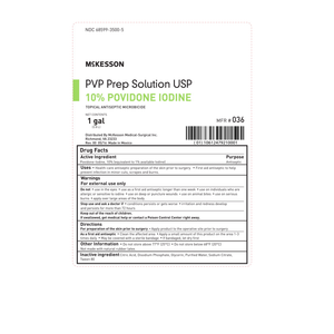 McKesson Prep Solution 1 gal Jug 10% Povidone-Iodine