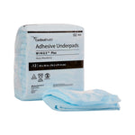 Underpad Wings 959 30 X 36 Inch Disposable Fluff / Polymer Heavy Absorbency. Case of 72 68664812