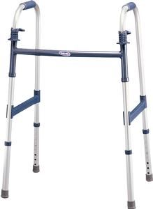 Invacare Dual Release Folding Walker Adult I-Class Aluminum 300 lbs. 33 to 39 Inch EA/1