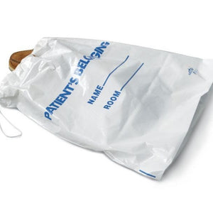 Medline Drawstring Patient Belonging Bags: White, 250 Count