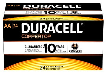 Duracell Alkaline Battery AA Cell 1.5V Disposable, Pack of 20