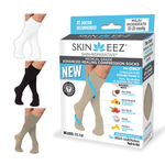 Skineez Medical Grade Advanced Healing Compression Socks, Clinically Proven to Firm, Moisturize, and Revitalize Skin, Foot Arch, Heel, and Nerve Pain Relief, 1 Pair 44028614