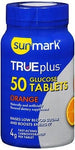 sunmark TRUEplus Glucose Tablet Orange, 50 per Bottle