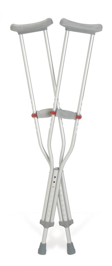 Guardian Red Dot Push-Button Auxiliary Crutches - Standard Adult, 44