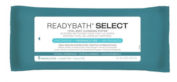 Medline ReadyBath SELECT Medium Weight Cleansing Washcloths: Fragrance Free, 150 Count 70704369