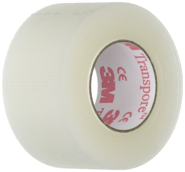 Transpore 1527-0 Medical Tape Water Resistant Plastic 1/2 Inch X 10 Yard Transparent NonSterile. Case of 240
