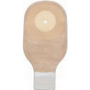 Premier One-Piece Drainable Ostomy Pouch - Convex Flextend Barrier, Lock 'n Roll Microseal Closure, 12" L, Filter, 1-1/2", Transparent, Box of 5