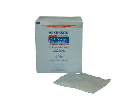 McKesson 16-42046 I.V. / Drain Split Dressing, Pack of 2