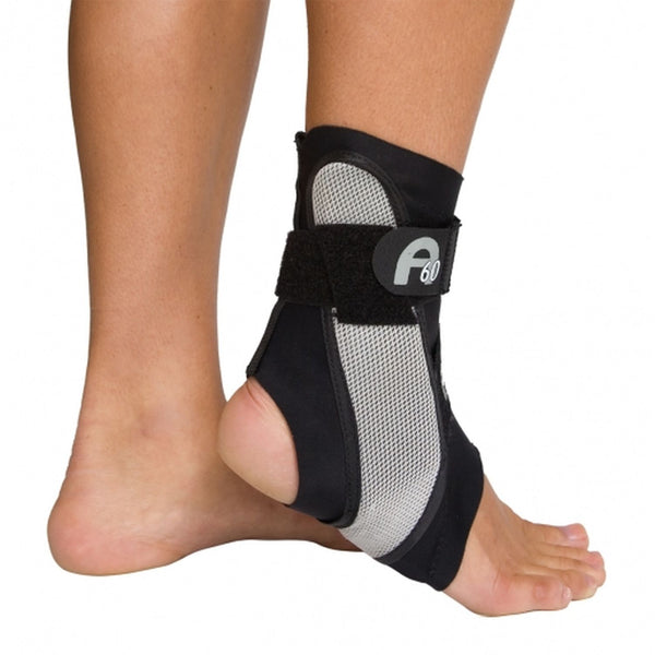 Aircast A60 Left Ankle Support Large 1 Each, Black/Grey
