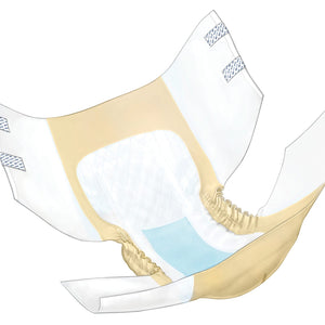 Wings Super Quilted Heavy Absorbency Adult Briefs X-Large Pack of 15, Beige/White