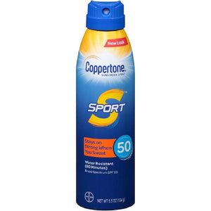 Coppertone 041100006721 Sport C Spray SPF 50, 1 Each