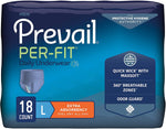 Prevail Per-Fit Incontinence Protective Underwear for Men, Extra Absorbency, Pull On with Tear Away Seams 77640619