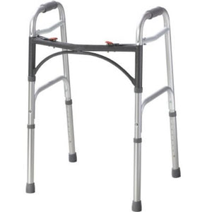 Folding Walker Junior McKesson 146-10201-4 Aluminum 350 lbs. 25 to 32 Inch. 1 each 62855638