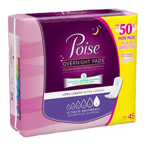 Poise 34104 15.9 Inch Length Heavy Absorbency Absorb-Loc Female Disposable. Case of 90