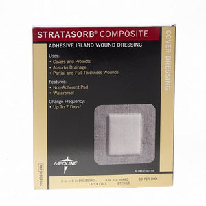 Medline Stratasorb Composite Dressings -Box of 10