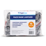 RightCare Lanyard for Face Mask, Universal, Gray, 10 Pack 50356907