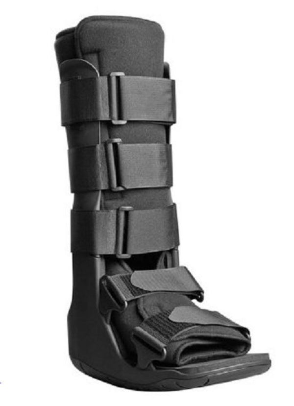 XcelTrax Hook and Loop Tall Walker Boot , Large, Female 11.5 - 13.5, Male 10.5-12.5, 1 Each, Black 40528003