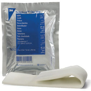 3M Scotchcast 76312A Cast Splint 3 X 12 Inch Fiberglass White, Box of 10