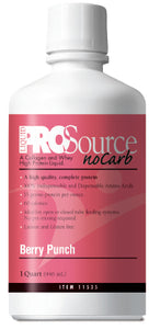 ProSource NoCarb Protein Supplement Berry Punch 32 oz. Bottle Ready to Use 40801842