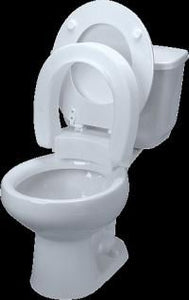 Maddak Tall-ette Hinged Elevated Toilet Seat: Standard Bowl, 20-1/4" x 14-3/4" x 3-3/4" , 1 Count