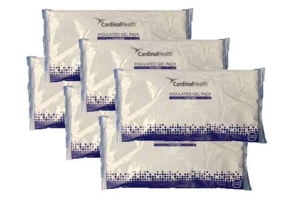 Cardinal Health Insulated Reusable Hot/Cold Gel Packs, Jumbo, 7-1/2