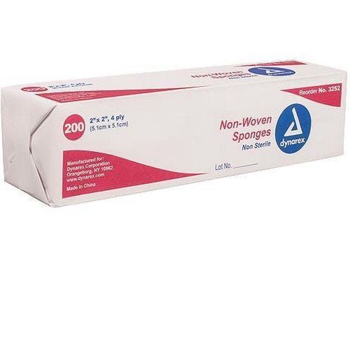 Woven NonSterile Gauze Sponges, 2