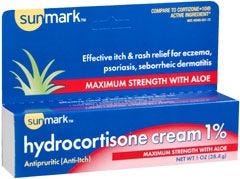 Sunmark Itch Relief, 1% Strength Cream, 1 oz. Tube, 1 Count