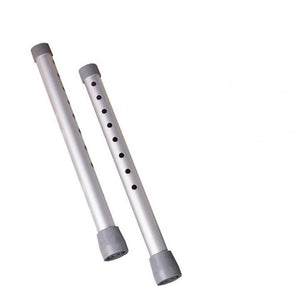 Medline Guardian Walker Extension Foot piece Set 12" Size, 1" Diameter Tubing, Includes 4 Extension Legs with Rubber Tips, Sturdy Aluminum