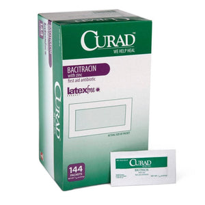 CURAD Bacitracin Ointment 0.9G Foil Packets Box of 144