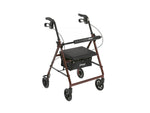 Drive Medical 4-Wheel Rollator Red, 6