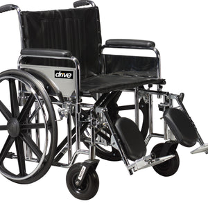 Drive STD24DDAELR Wheelchair with Detachable Desk Arms. 1 count