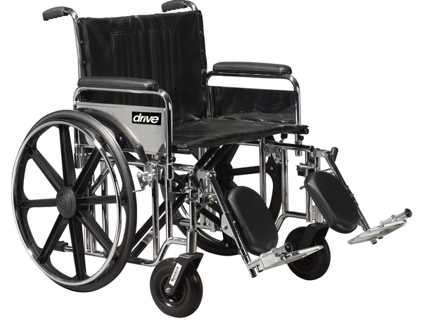 Drive STD24DDAELR Wheelchair with Detachable Desk Arms. 1 count