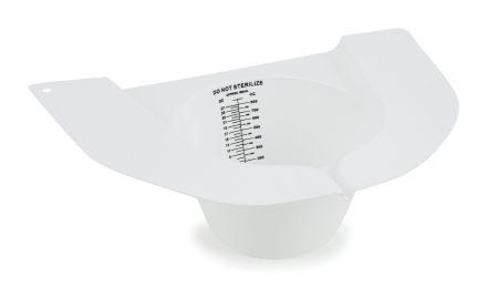 Mckesson Commode Specimen Collector: 100 Count, White, 27 oz, 800 cc, Without Closure