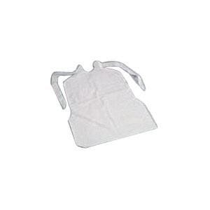 Waterproof Plastic Bibs White, 16"x24",Case of 500
