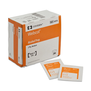Webcol Alcohol Prep Pad Medium Case of 4000 31689963