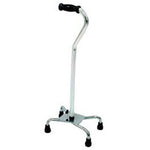 Drive Medical Bariatric Quad Cane, Aluminum / Steel, 30 to 39 Inch, Chrome