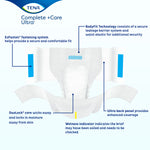 TENA Complete +Care Ultra Incontinence Brief, Moderate Absorbency, Unisex 10920154 81281617