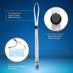 RightCare Lanyard for Face Mask, Universal, Gray, 10 Pack 50356907