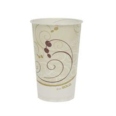 Solo Drinking Cup 16 to 18 oz. Symphony Wax Coated Paper, Case of 1000